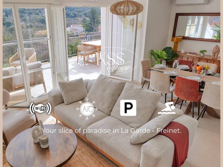 Maison de vacances pour 8 personnes, avec jardin et piscine à La Garde-Freinet