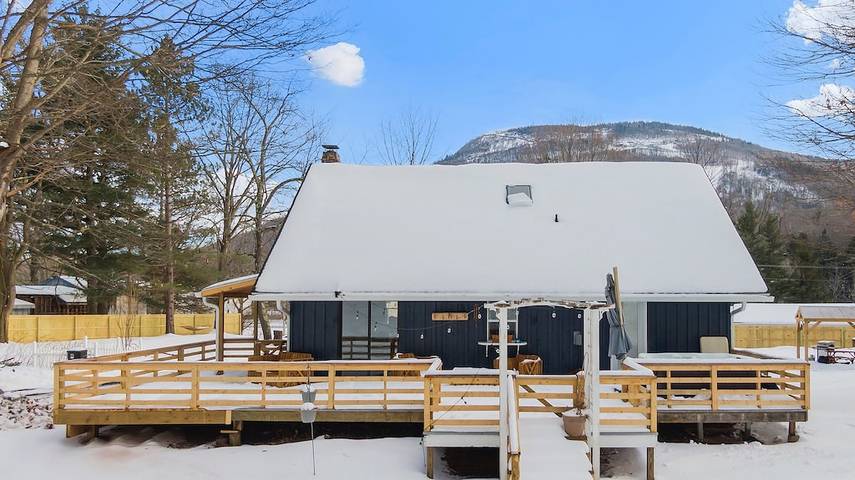 Cabane en bois pour 6 personnes, avec jacuzzi ainsi que terrasse et jardin à Hunter - 2