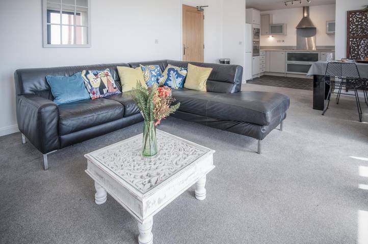 Ganze Wohnung, Ferienwohnung für 4 Personen mit Meerblick in Swansea, Swansea und Umgebung