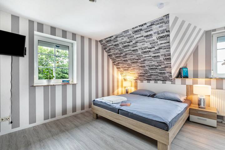 Room 'Gästezimmer Mitten in Angeln' with Wi-Fi and Air Conditioning in Satrup, Midtangel