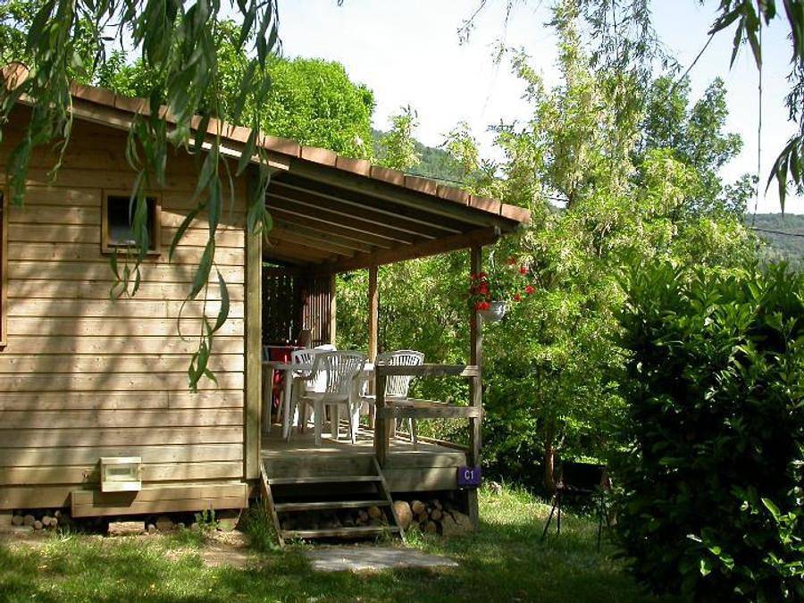 Camping Les Lavandes - Chalet 4 personen - Lavender basis in Darbres, Ardèche