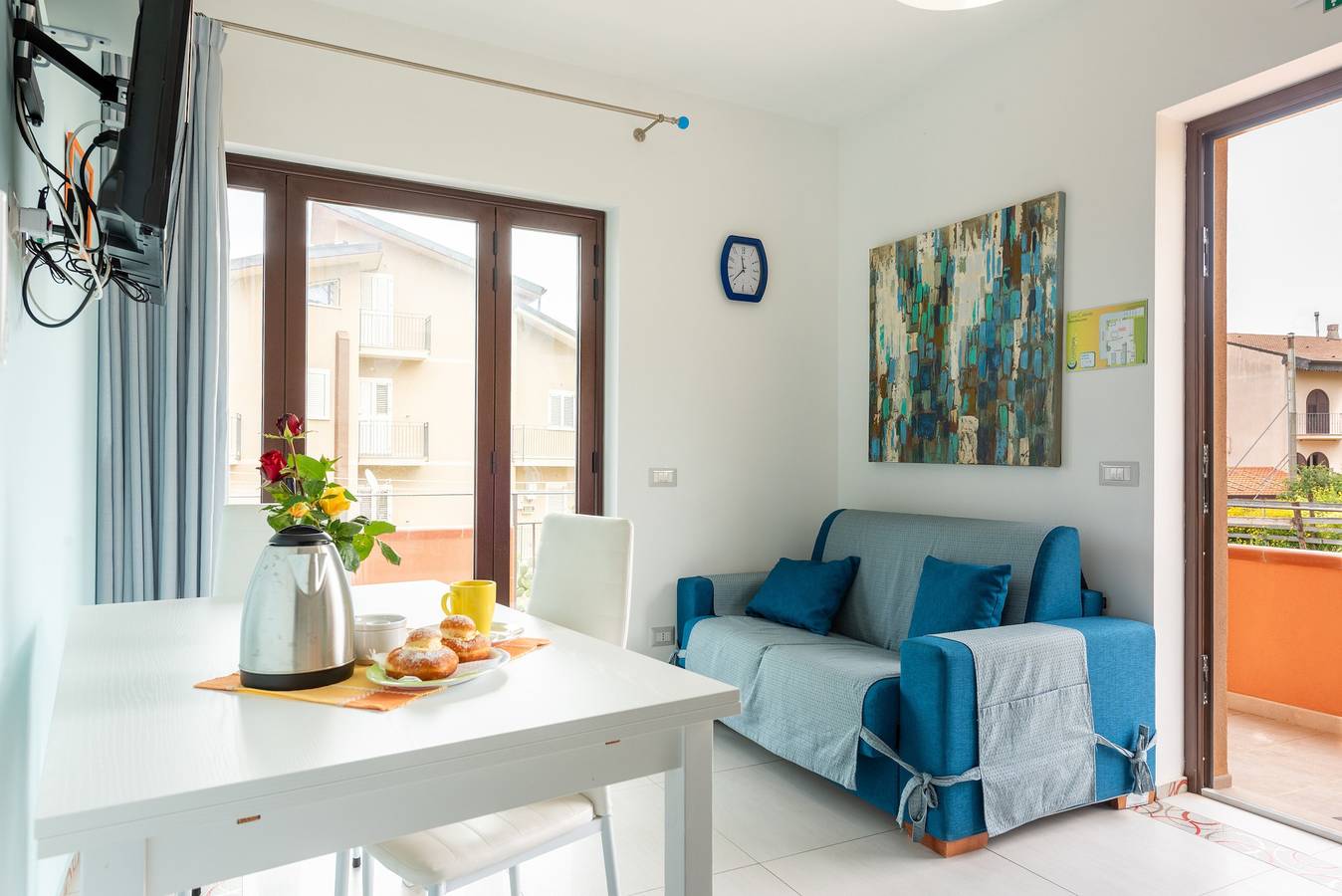 Appartement entier, Appartement 'Luna Calante' avec vue sur la mer, Wi-Fi et climatisation in Tusa, Province de Messina