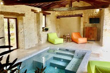 Location de vacances pour 6 personnes, avec terrasse et jacuzzi, animaux acceptés à Florimont-Gaumier