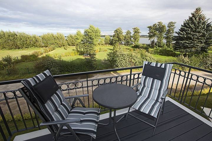 Ferienwohnung für 2 Personen, mit Balkon und Balkon/Terrasse sowie Sauna und Seeblick in Benz - 4