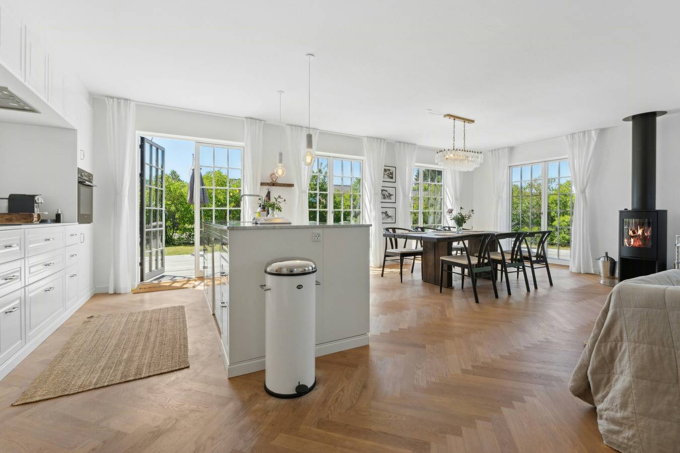 Helles Haus am Strand mit Meerblick in Nyborg in Nyborg, Nyborg und Umgebung