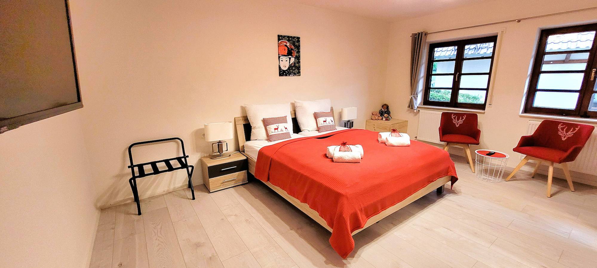 Ganze Wohnung, Ferienwohnung 'Höflehube' mit Bergblick, Balkon und Wi-Fi in Oppenau, Mittlerer Schwarzwald