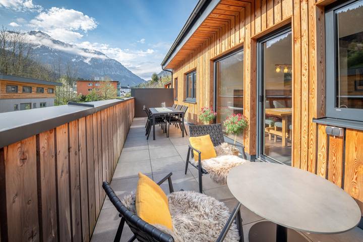 Ferienwohnung für 8 Personen, mit Balkon und Terrasse sowie Ausblick in Spital am Pyhrn