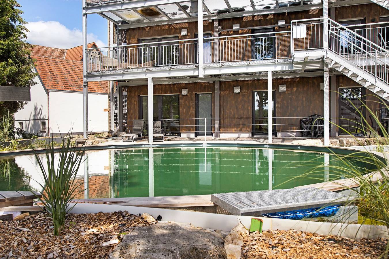 Ganze Wohnung, Apartment 'Bodensee 2' mit Gemeinschaftspool, gemeinsamem Garten und Wlan in Meßkirch, Region Bodensee-Oberschwaben