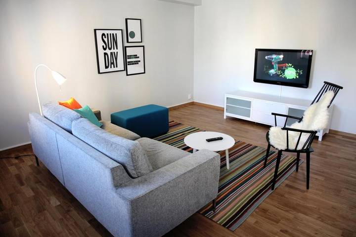 Ferienwohnung für 4 Personen, mit Balkon und Garten sowie Pool und Sauna in Karlskrona