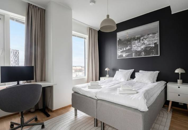 Ganze Wohnung, 12th Floor Sauna Retreat with Stunning Views in Pirkanmaa