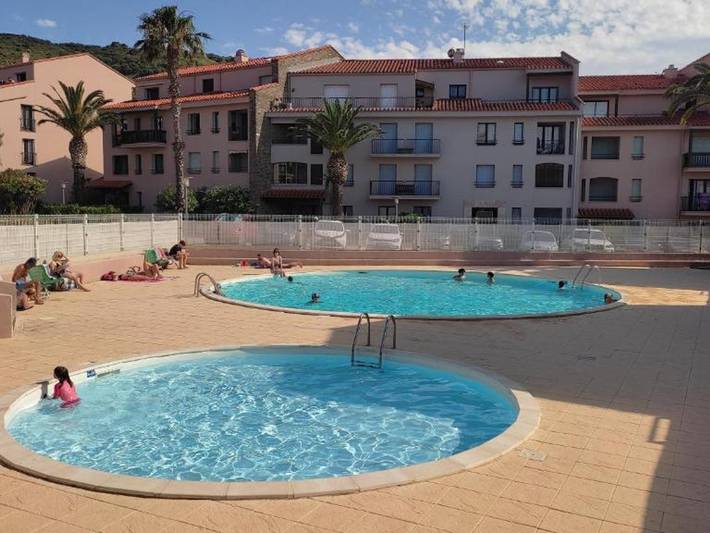 Studioleilighet for 3 personer, med Terrasse og Badebasseng i Collioure