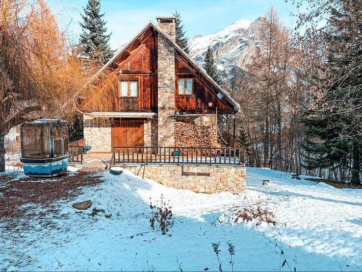 Chalet pour 14 personnes, avec vue et jardin