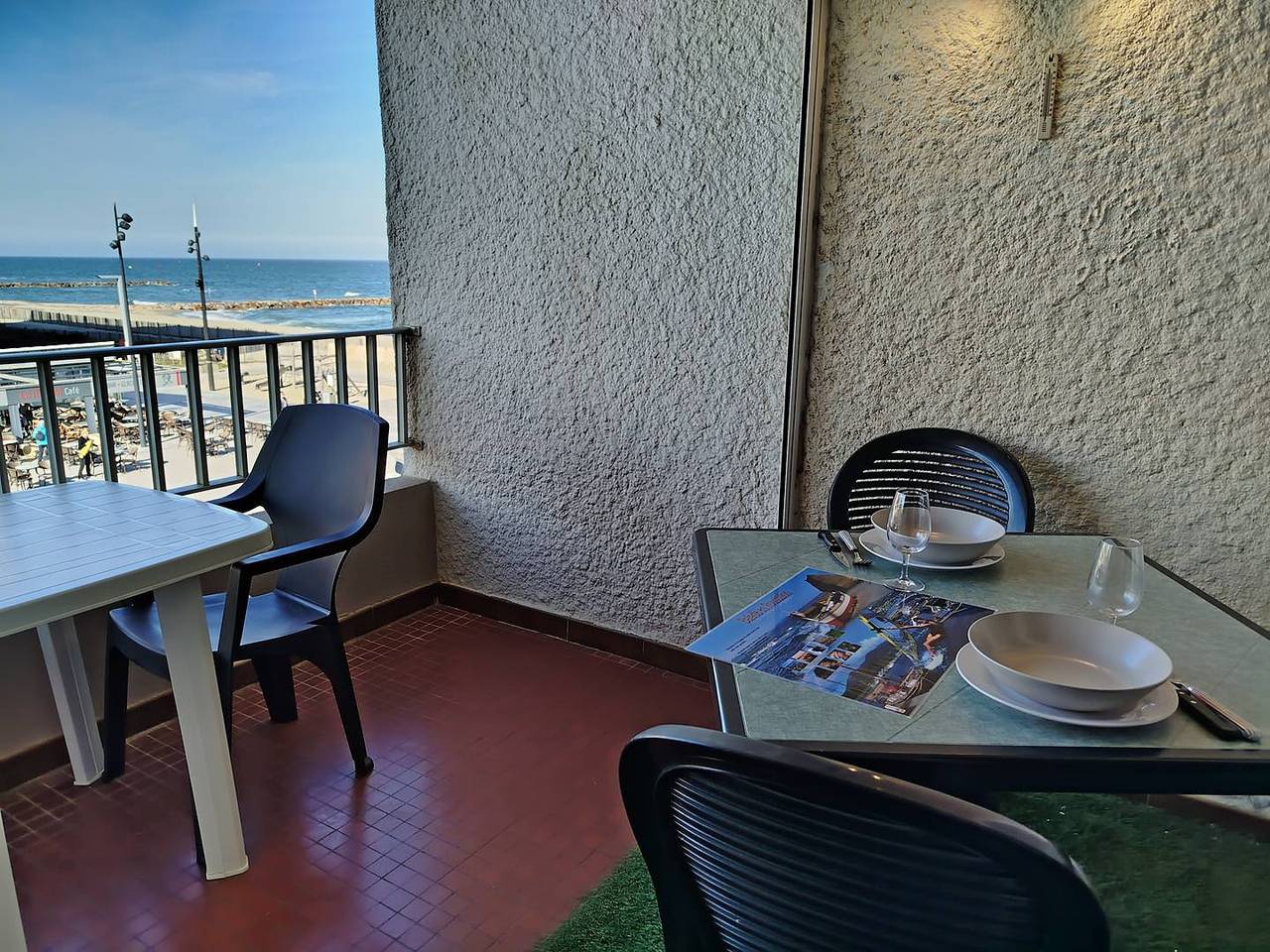 Appartement de vacances entier, T2 Cabine climatisé avec terrasse vue mer - 4 couchages-4At12 in Saint-Cyprien-Plage, Saint-Cyprien