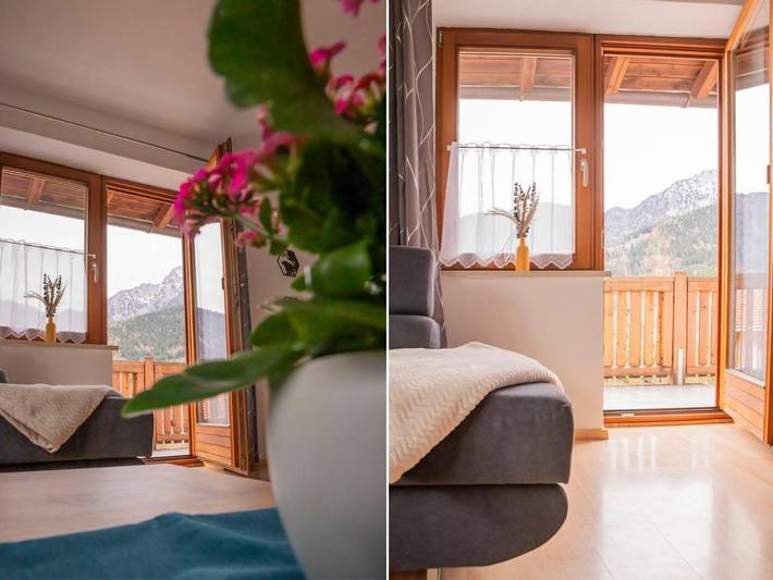 Ferienwohnung für 6 Personen, mit Balkon und Garten sowie Pool