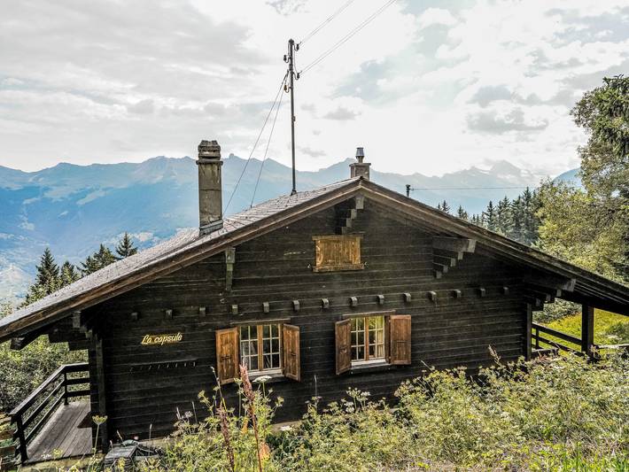 Ferienhaus für 6 Personen, mit Balkon und Terrasse sowie Ausblick in Les Collons