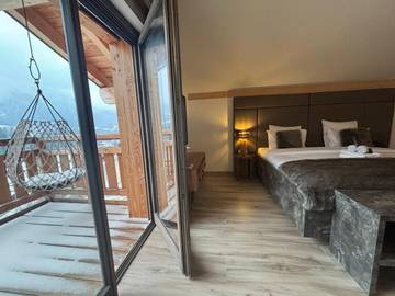 Gîte pour 2 personnes, avec sauna ainsi que vue et jardin à Montriond