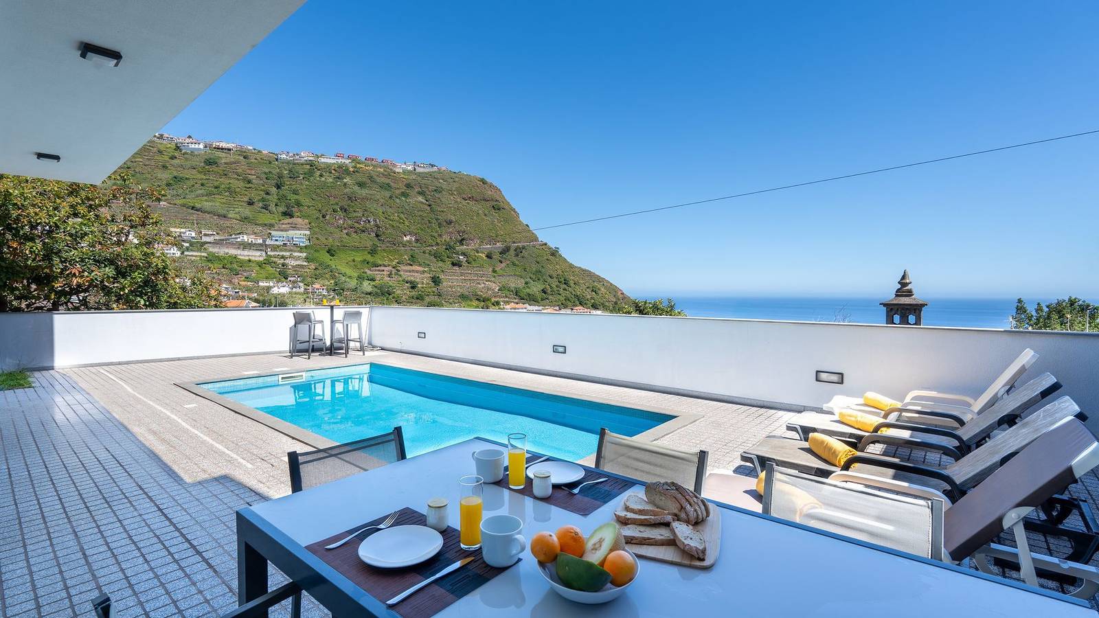 Ferienhaus für 6 Personen mit Meerblick in Arco da Calheta, Madeira