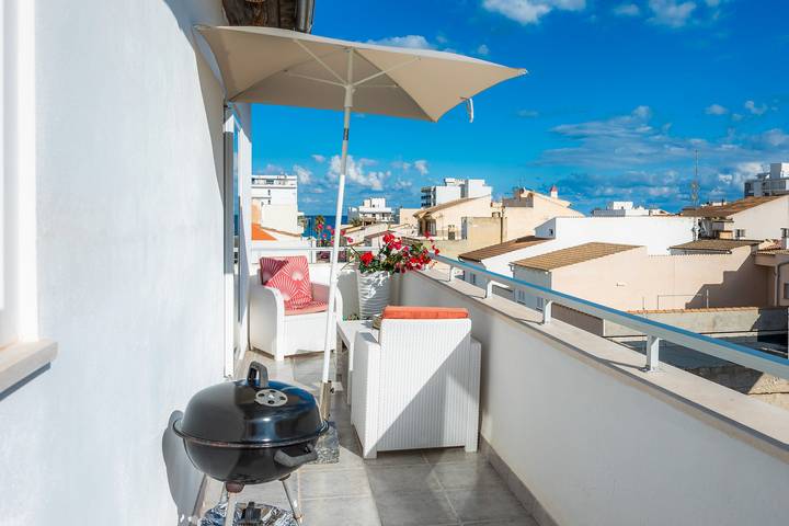 Ferienwohnung für 4 Personen, mit Balkon und Kinderpool, mit Haustier in Can Picafort - 2