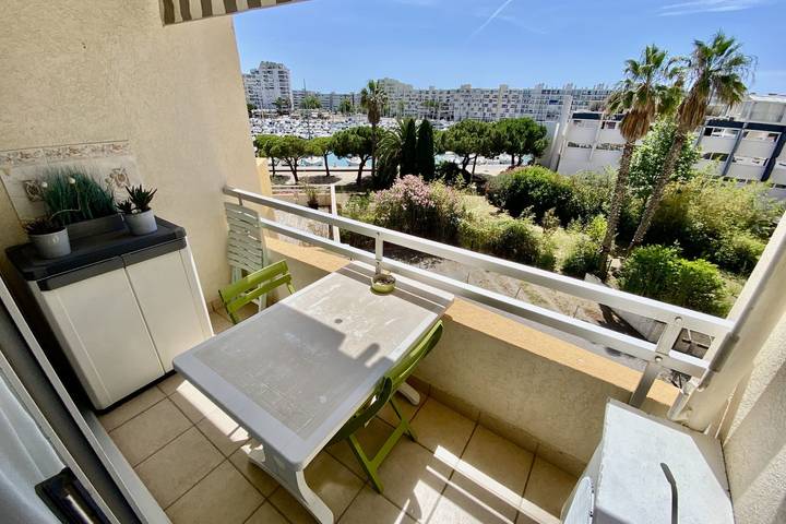 Gîte pour 3 personnes, avec vue et balcon dans Office de Tourisme de Mauguio Carnon