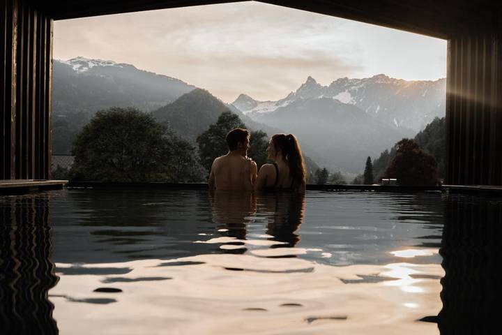 Hôtel pour 2 personnes, avec sauna ainsi que jardin et piscine