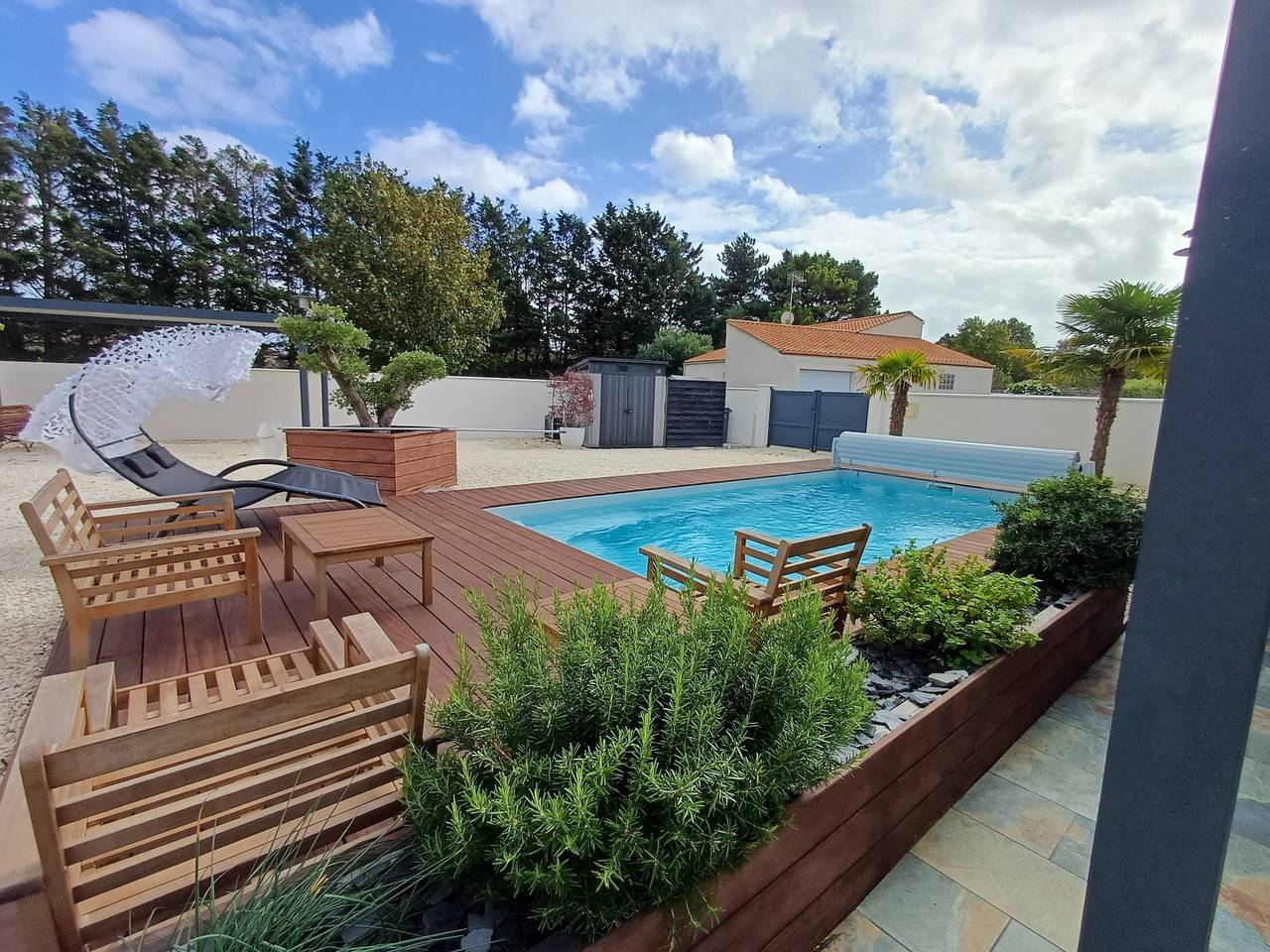 Ferienhaus „Villa Bleu Azur“ mit privatem Pool, Wlan und Klimaanlage in Angles, Vendée