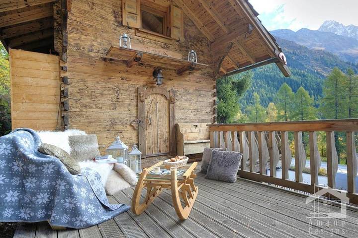 Chalet pour 4 personnes, avec vue et jardin, animaux acceptés