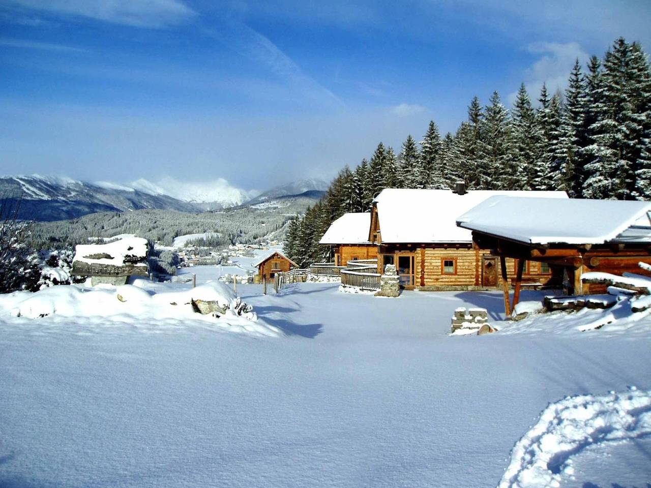 Chalet 'Alpenchalets Weissenbacher-Fuchsbau' mit Bergblick, Terrasse und Wi-Fi in Tamsweg, Bundesland Salzburg
