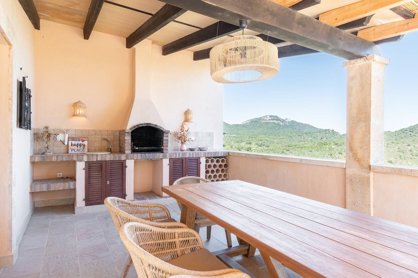 Casa rural 'Vall d'Or' con vistas al mar, piscina privada y Wi-Fi in Felanitx, South Majorca