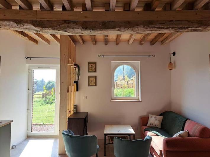 Location de vacances pour 4 personnes, avec jardin à Colleville