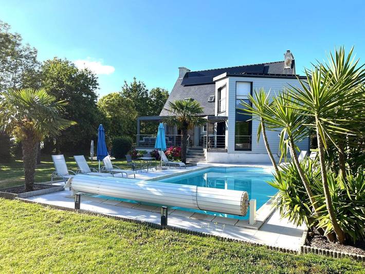 Maison de vacances pour 8 personnes, avec piscine à Gouesnach