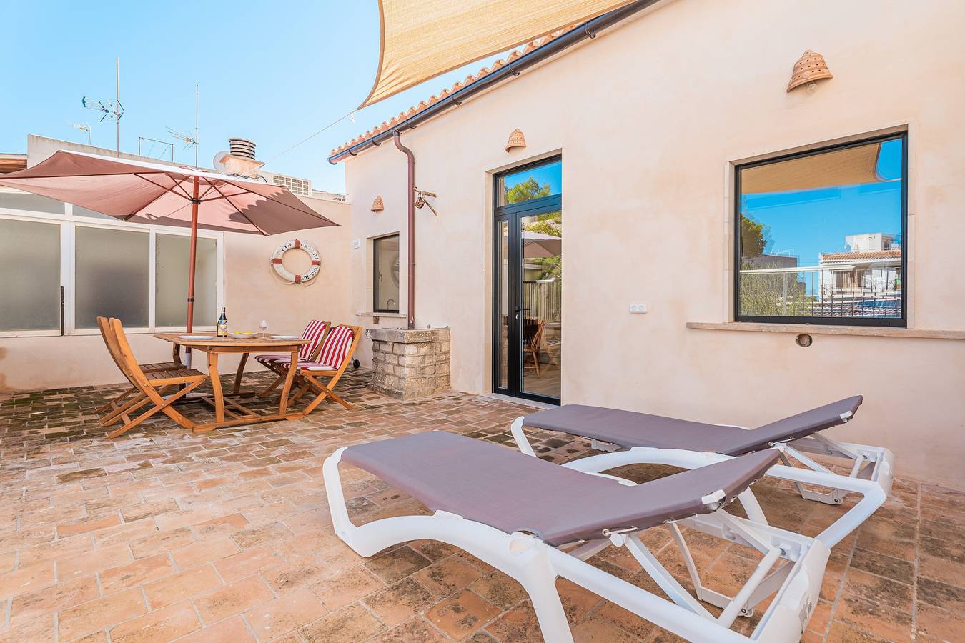 Casa de férias 'Casa La Mar' com terraço privado, Wi-Fi e ar condicionado in Cala Figuera, Santanyí