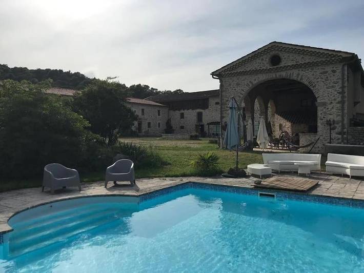 Maison de vacances pour 12 personnes, avec piscine ainsi que jardin et vue