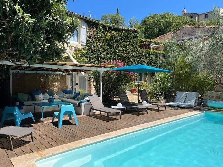 Location de vacances pour 8 personnes, avec vue ainsi que jardin et piscine à Teyran - 2