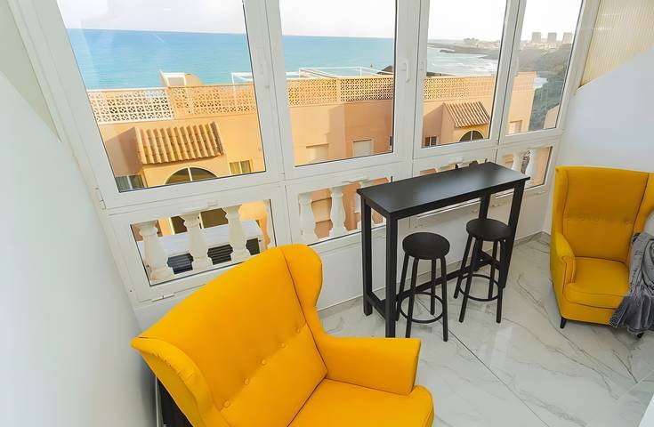 Studio Apartment 'Sea Breeze' with Sea View, Wi-Fi and Air Conditioning