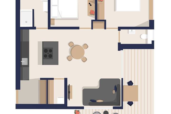 Ferienwohnung für 4 Personen in Alberschwende