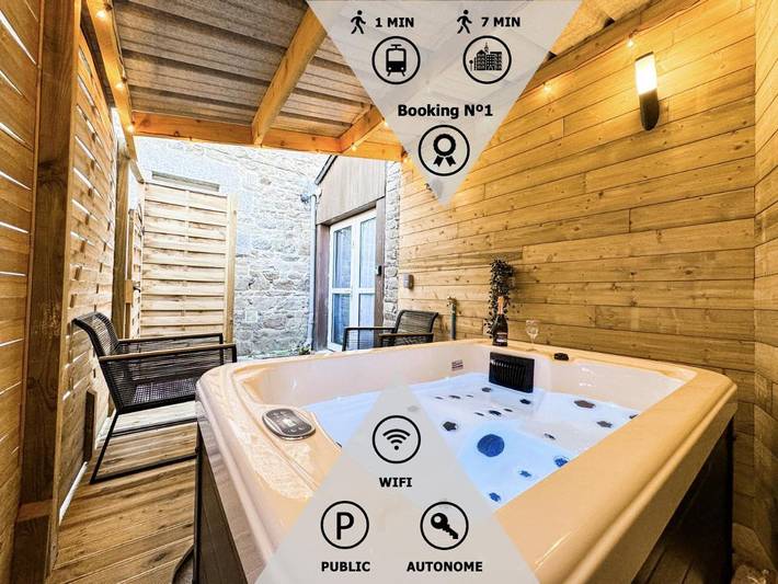 Appartement de vacances pour 2 personnes, avec Terrasse et Jacuzzi à Guingamp