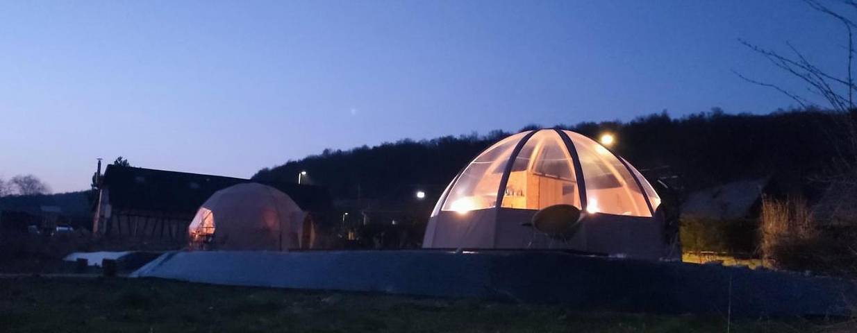 Tente pour 2 personnes, avec terrasse ainsi que vue et jardin dans Haute-Normandie - 2