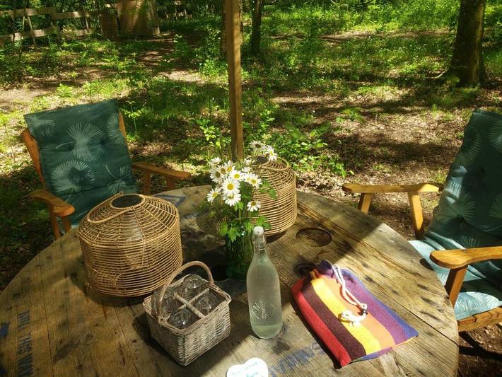 Tente pour 3 personnes, avec vue et jardin ainsi que vue sur le lac et terrasse dans Haute-Vienne - 2