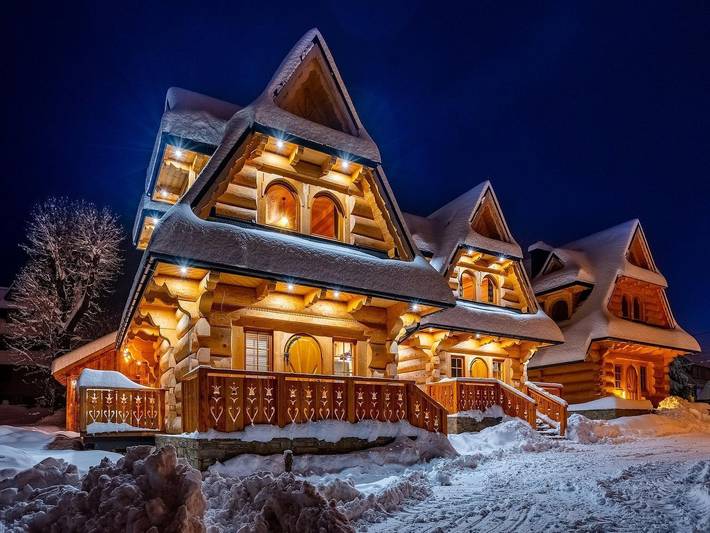 Dom dla 5 osób, z Jacuzzi i Sauna w Murzasichle