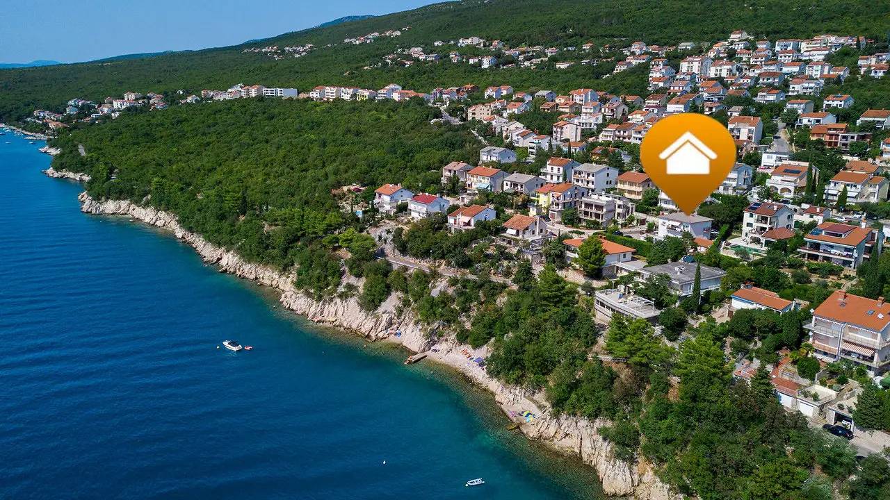 Geheel vakantieappartement, Vakantieappartement voor 4 personen met terras in Dramalj, Primorje-Gorski Kotar