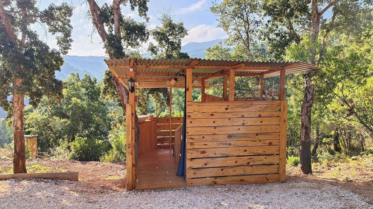 Blockhütte für 2 Personen mit Garten in Monchique, Monchique gebirge