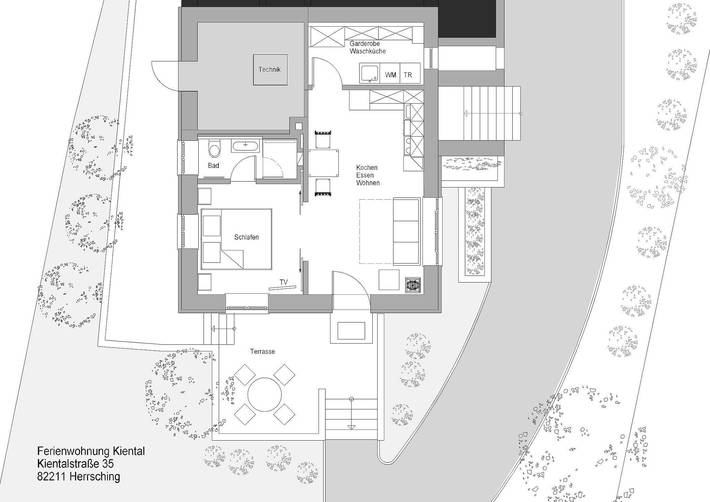 Ferienwohnung für 4 Personen, mit Garten am Ammersee - 2