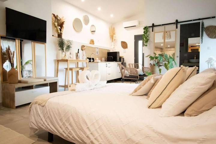 Hôtel pour 2 personnes, avec jacuzzi ainsi que terrasse et sauna à Maraussan - 4