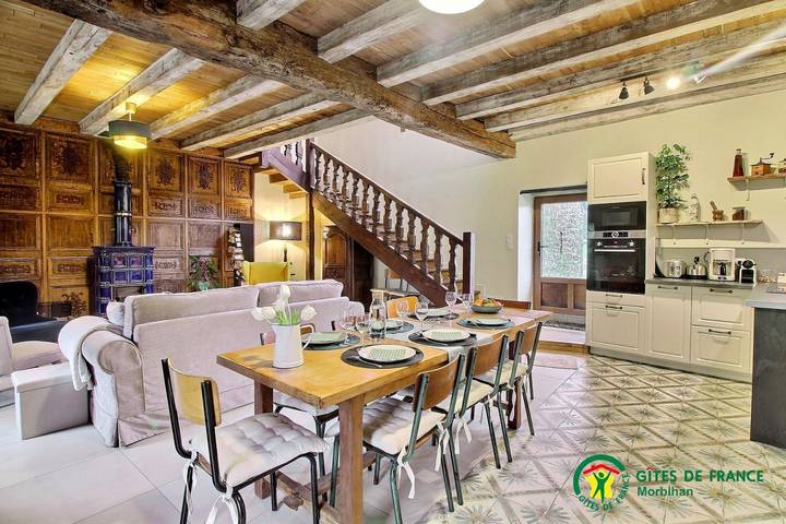 Gîte pour 8 personnes, avec terrasse et jardin, animaux acceptés à Malansac - 4