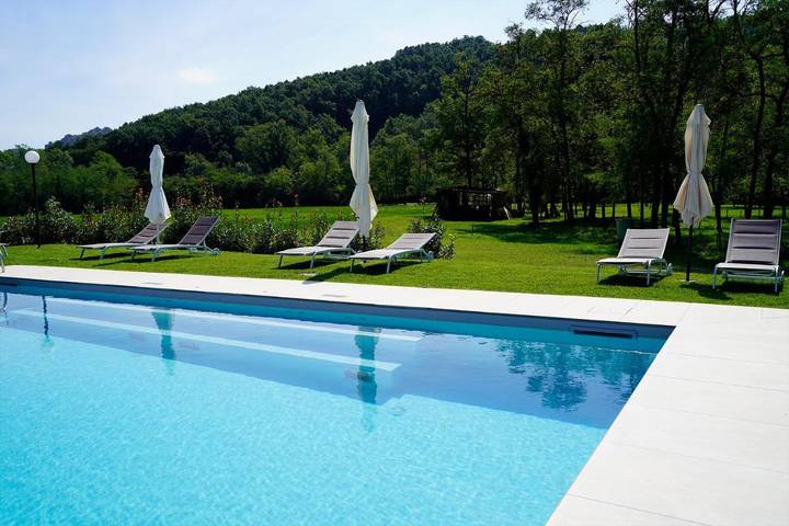 Appartamento per 2 persone, con Idromassaggio e Giardino nonché Piscina e Sauna a Fidenza