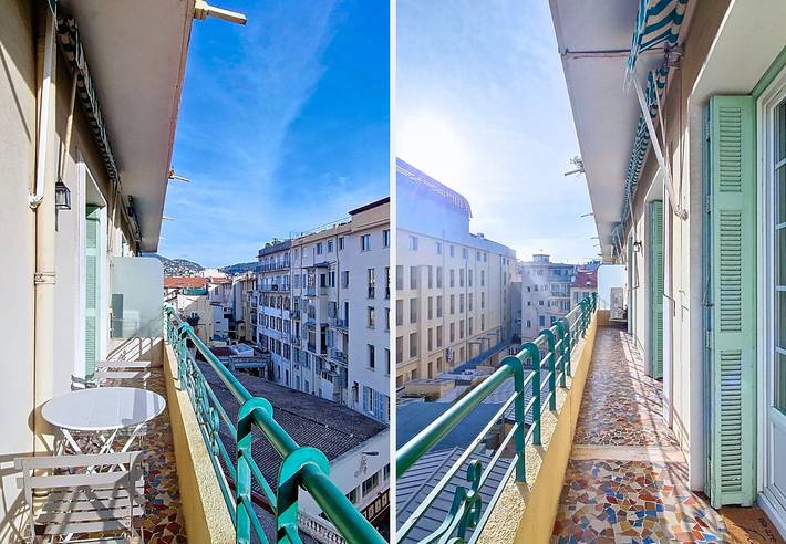 Gîte pour 4 personnes, avec balcon dans Place Massena - 2