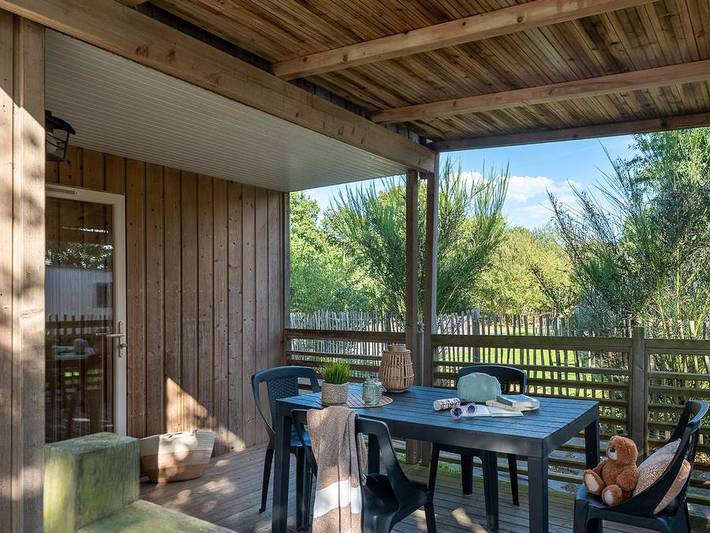 Camping Les Alizés - Mobilheim 4 personen - Premium Exotic 25m² in Lannion, Ceinture Dorée