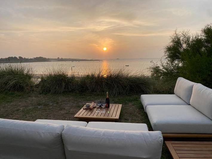 Villa pour 9 personnes, avec Terrasse ainsi que Jardin et Vue à Santec