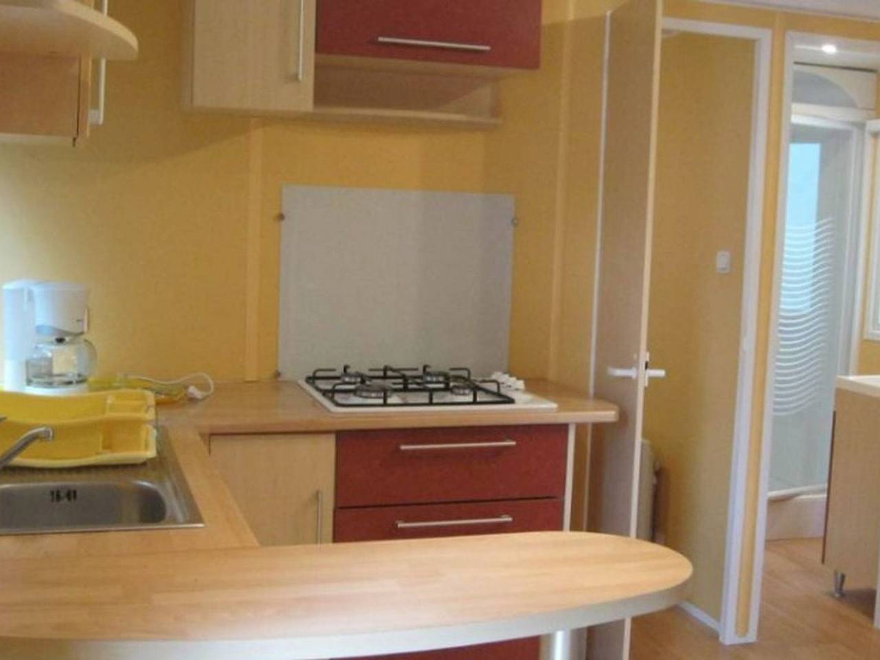 Gemütliches Mobilheim 2 Zimmer 6 Pers in Montblanc in Montblanc, Mittelmeerküste (Frankreich)