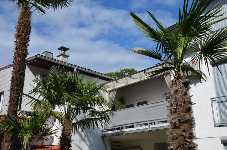 Ferienwohnung für 6 Personen, mit Balkon und Terrasse sowie Ausblick in Bad Schönborn